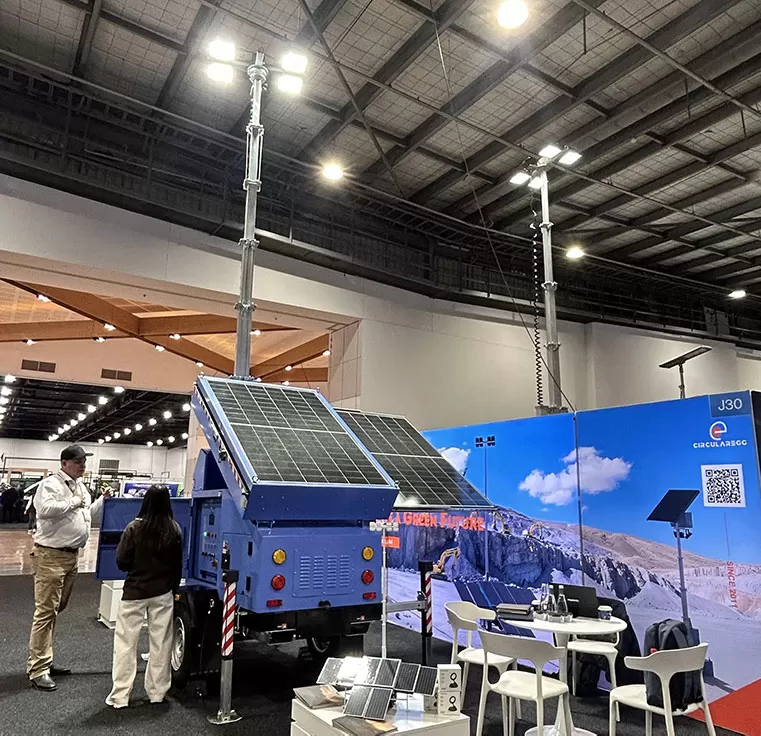 CIRCULAREGG Showcased Pure Solar NV1305 Light Tower at AIMEX 2025 in Adelaide